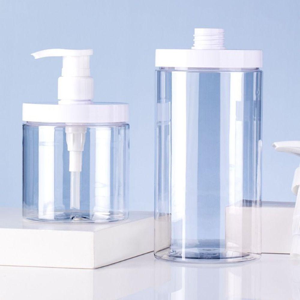 Wide Mouth Shower Soap Dispenser Clear Shower Bottles for Shampoo Conditioner Lotion