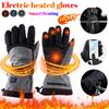Electric Heated Gloves Men Women Winter Thermal Gloves Rechargeable Hand Warmer Touch Screen Heating Motorcycle Bike Ski Gloves