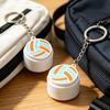 Keychain Pendant 3D Printing Precision Texture Football Basketball Tennis Sport Themed Key Chain Stress Relief