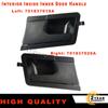 Черная внутренняя внутренняя дверная ручка спереди слева/справа для VW Volkswagen Transporter Caravelle T4 EuroVan 701837020A