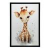 Radosna Żyrafa Z Dżungli Radosna Żyrafa Z Dżungli, 50X70 Cm, Bez Ramy, Płótno Premium Na Blejtramie