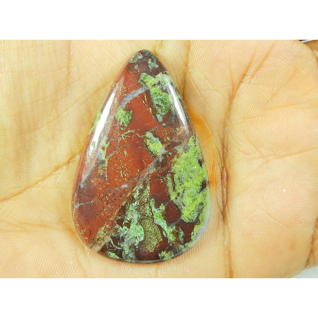 27X42X05 ММ Натуральный Драконовый Яшма Грушевидный Кабошон Свободный Драгоценный Камень 57 Карат. SY-499