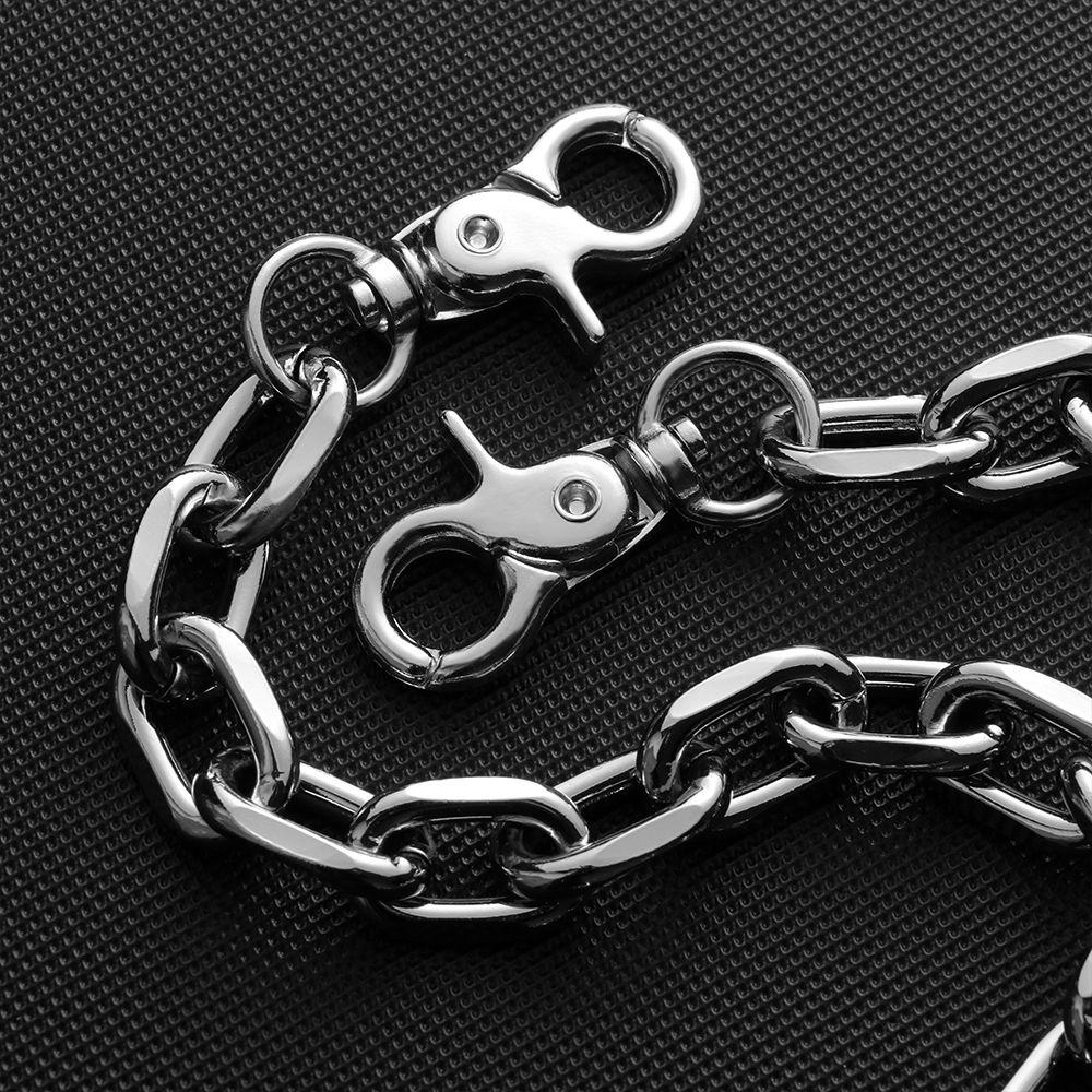 Metal Rock Punk Key Chains Clip Hip Hop Jewelry Wallet Chain Belt Pants KeyChain Biker Link