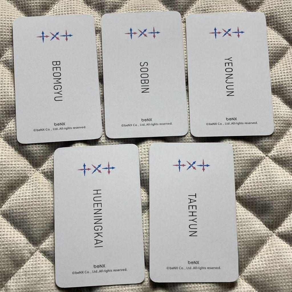[USED] TXT FC Bonus Weply Limited Edition MAGIC HOUR Trading Cards (5 Cards)