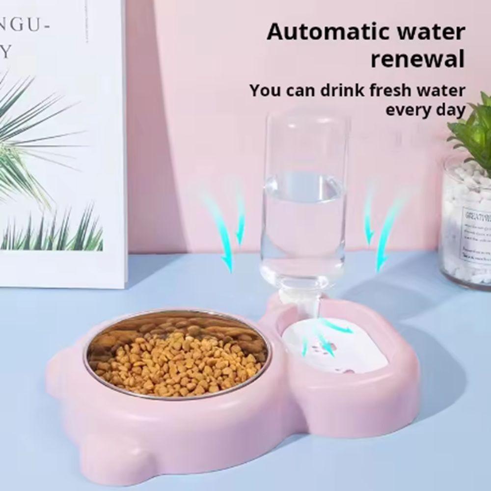 Detachable Cat Automatic Feeder Dual-purpose Pet Bowl Water Supply Accessories