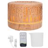 700ml Hollow Wood Grain Humidifier Aroma Air Diffuser 7 Color Light Humidifier (110‑240V)AU Plug