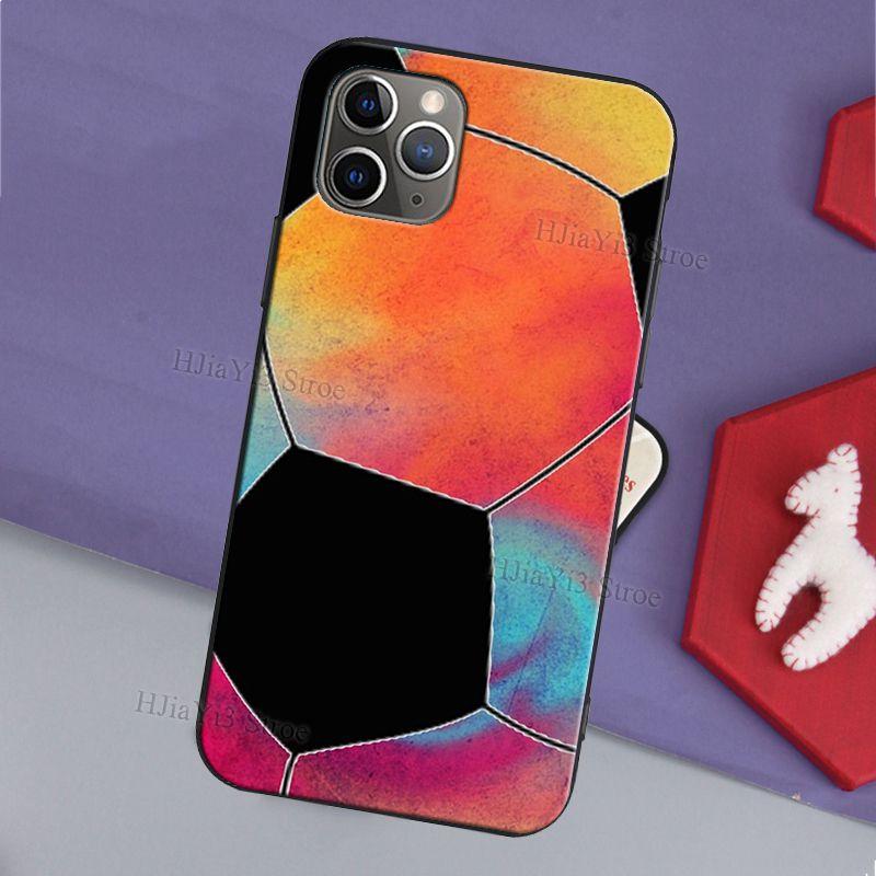 Чехол TPU Футбольный Мяч Для iPhone 11 12 13 Pro Max mini X XS Max XR 6S 7 8 Plus SE 2020 Чехол Fundas