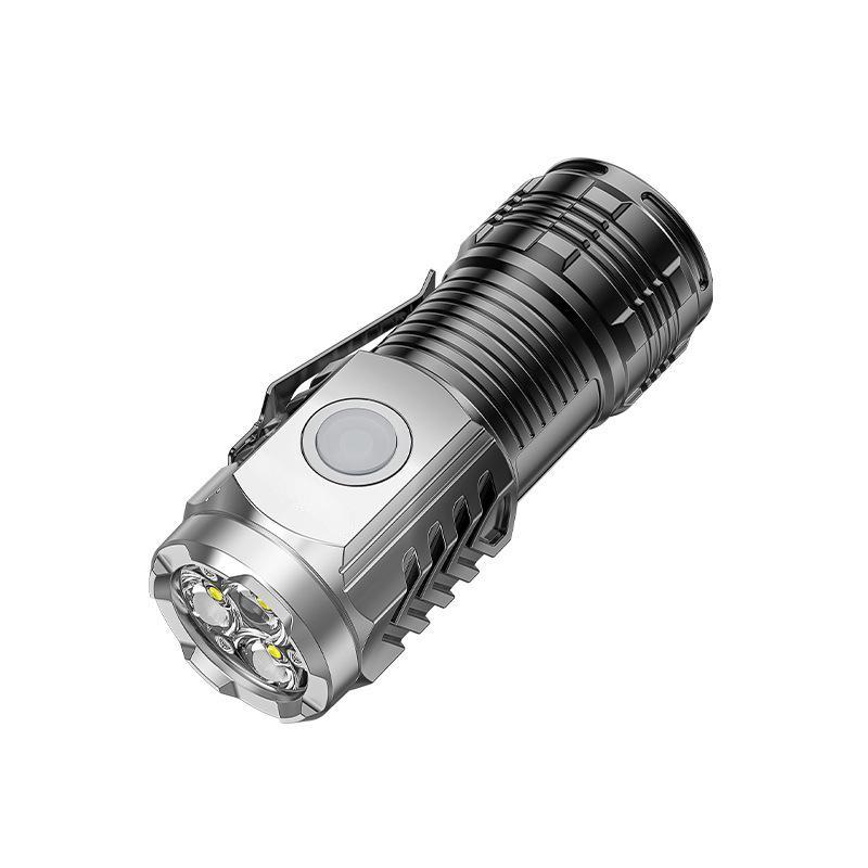 Перезаряжаемые фонарики 3LED Многофункциональный портативный уличный светодиодный фонарик с фиксированным фокусом и дальнего действия Наружное освещение для рыбалки