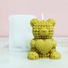 Bear Designs Candle and Home Decors Artistic Bear Shaped Silicone Mould for Crafters in Home Decoration Crafts