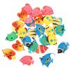 NOLITOY Set of Fake Tropical Fish Floating and Swimming Artificial Fish Colorful Plastic Aquarium Aquarium Accessories 25-Piece Figures, Ornaments,