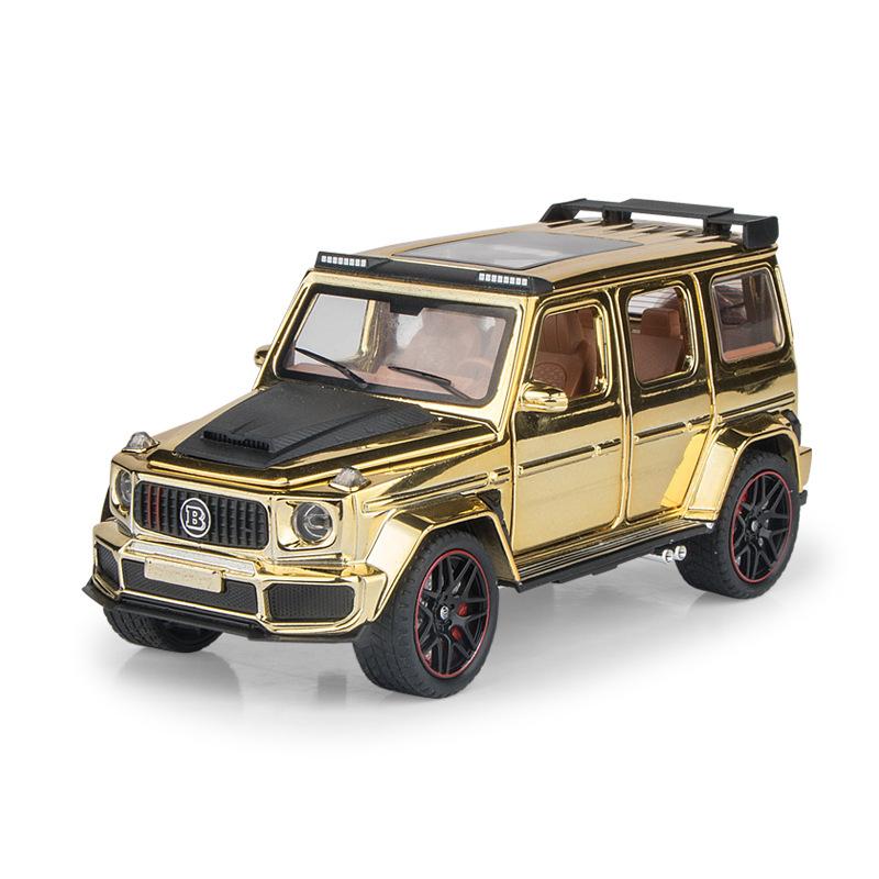 Simulation 1/32 Scale Benz G800 Electroplated Version Alloy Car Diecast Metal Model Home Interior Decoration Kid Gift Birthday Present
