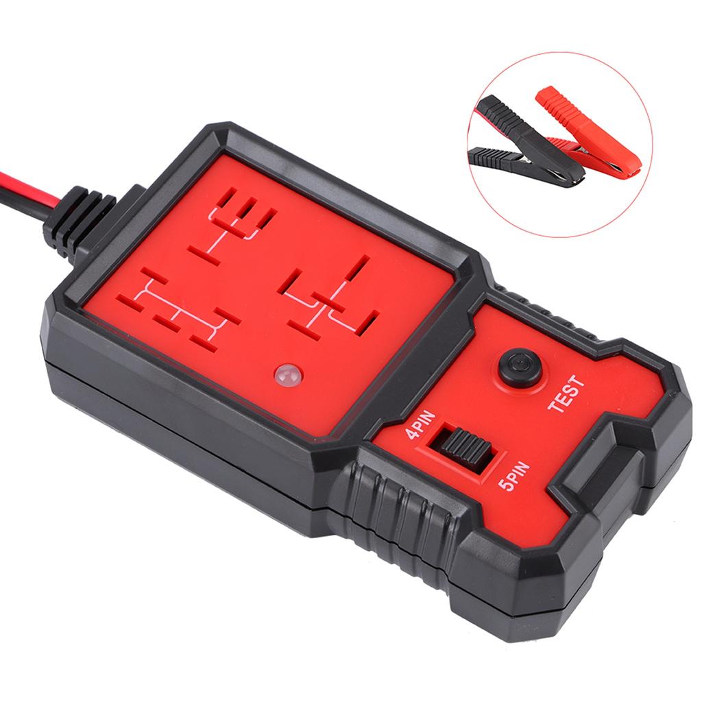 Портативный 12 В автомобильный тестер реле 4Pin 5Pin светодиодный дисплей диагностические инструменты для авторемонта