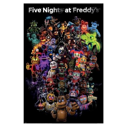 Five Nights At Freddys Collage Print
