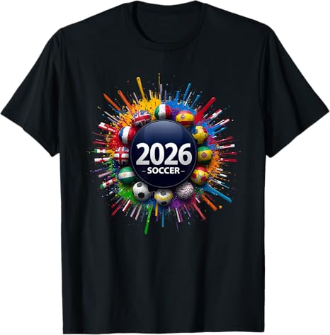 2026 Футбол Фан Футболка Мужская США Канада Мексика Графическая Футболка День Игры Стадион Вечеринка Футболка Подарок Футбол Спорт Все Флаги Одежда Топ