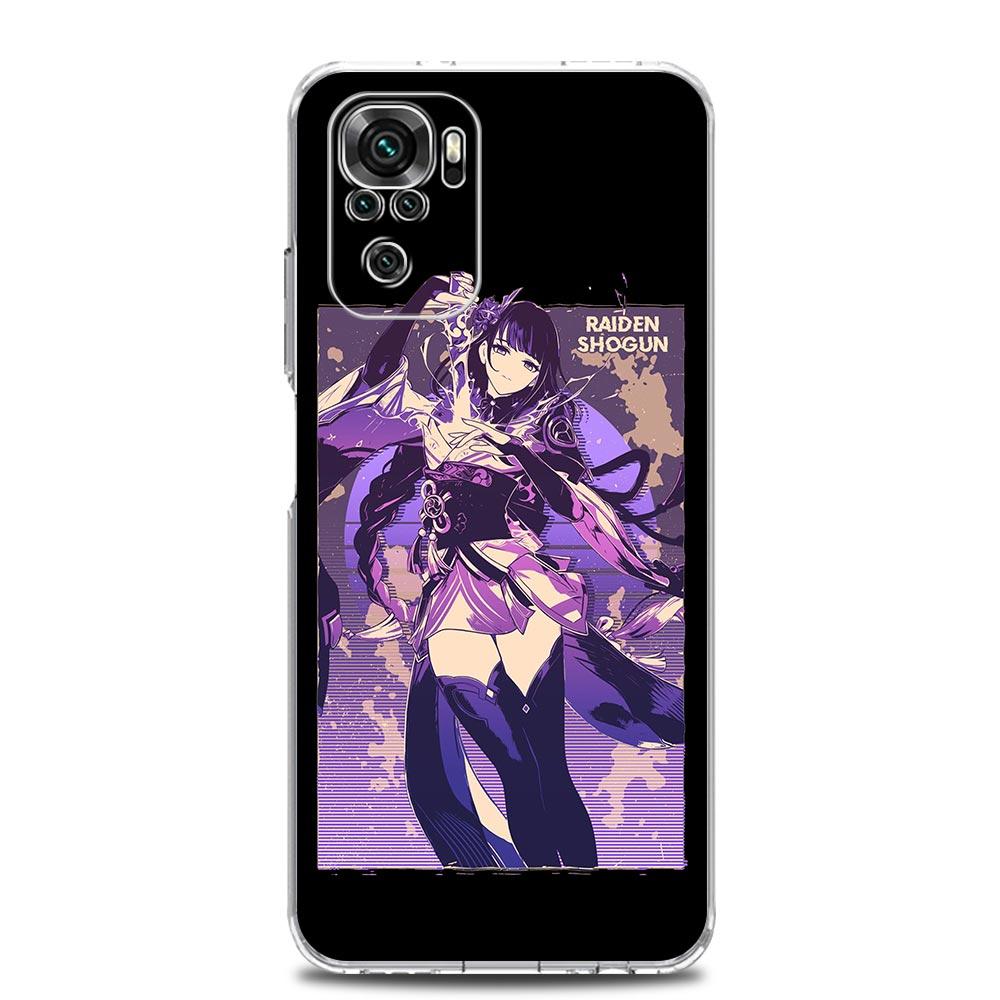 Чехол для телефона Genshin Impact для Xiaomi Redmi Note 12 11 9S 9 8 10 Pro Plus 7 8T 9C 9A 8A K40, игровой силиконовый прозрачный чехол