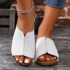 Fashion Women's Slippers 2024 Hot Sale Ladies Shoes Plus Size Sewing Daily Slippers Women New Round Toe Wedge Sandals Zapatos De Mujer