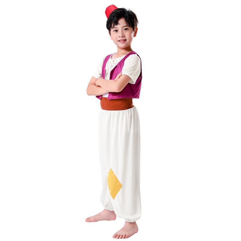 European and American Halloween cos costume search banner magic lamp prince children role-playing costume suit