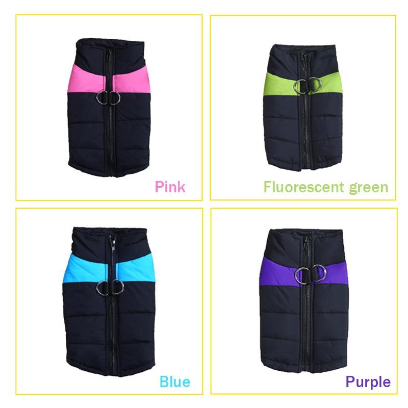 Модный непромокаемый тёплый жилет для собак