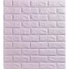3D Wallpaper - Unspecified - Set of 10 - Adhesive - Purple - Imitation Stone and Brick