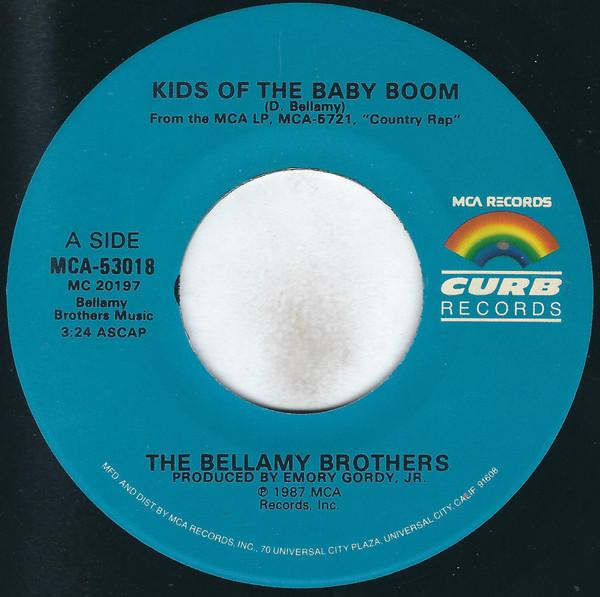 7inch Record BELLAMY BROTHERS - Kids Of The Baby Boom MCA53018 Curb Records 1987 US Folk Used