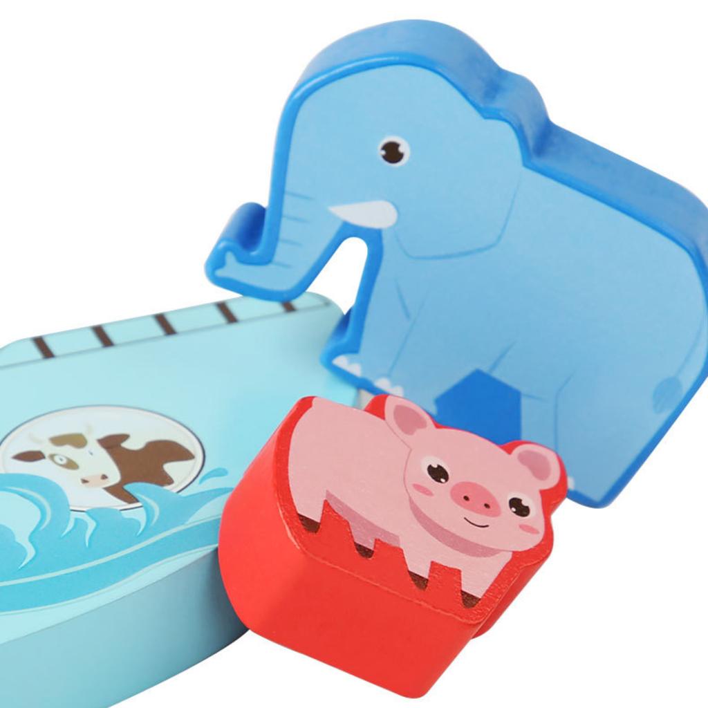 Счастливого складывания, Деревянная игрушка для складывания для малышей, Красочная игрушка для балансировки, Развивает мелкую моторику и ловкость