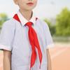 Triangle Towel Scarf 120cm Cotton Red Scarves China Style Red Tie Choker Young Pioneer Scarf School Supplies