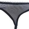 Women Sexy Mesh High Waist Garter Belt with 4 Adjustable Clip Cute Bowknot Corsets Suspender Belt for Stockings Lingerie