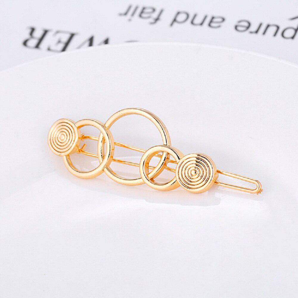 Женские аксессуары для волос, заколка для волос, булавка для волос из геометрического сплава, повязка для волос с лунным кругом, заколка, держатель для заколки