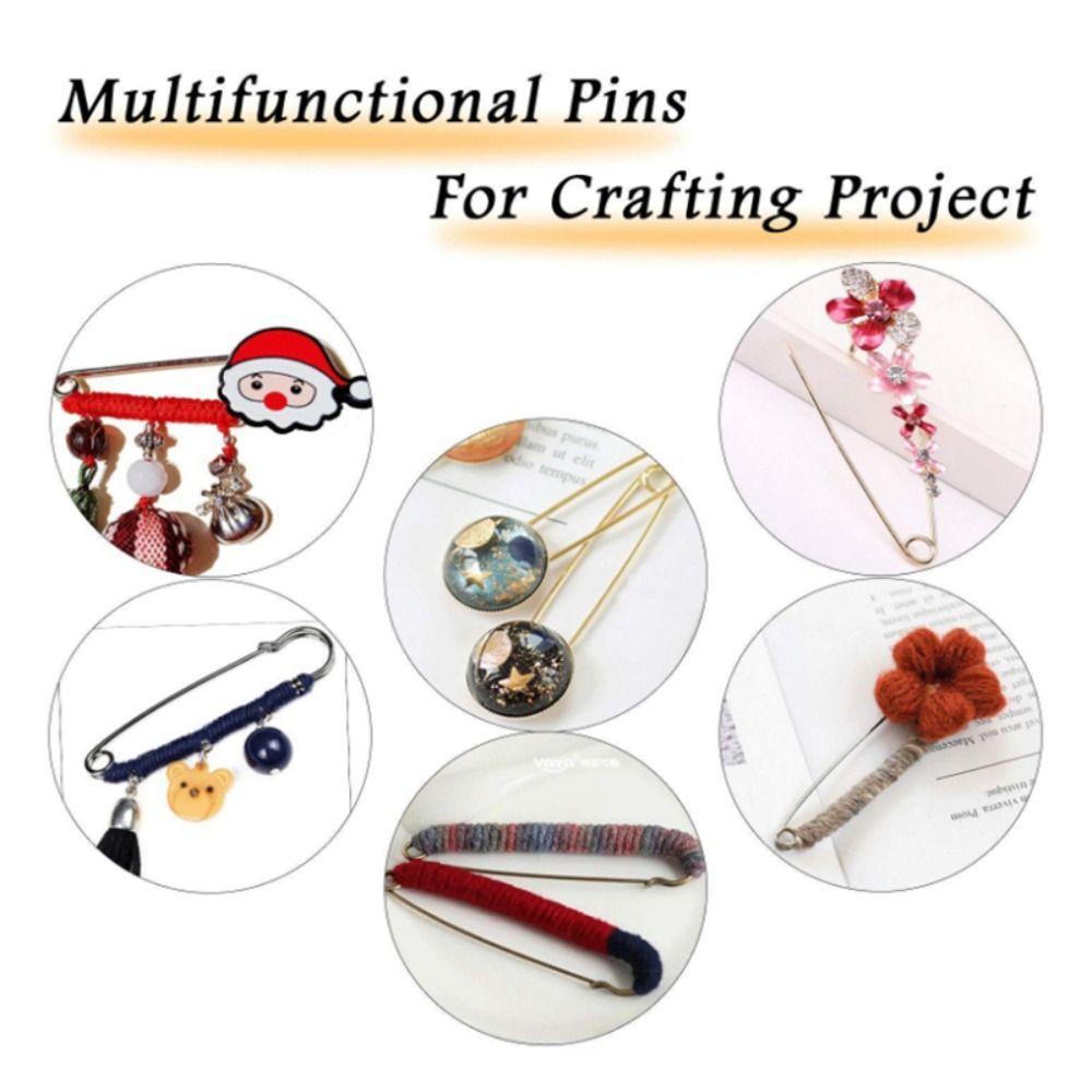 High Quality Stainless Steel Jewelry DIY Craft Safety Pins Large Safety Pin Small Brooch Needles