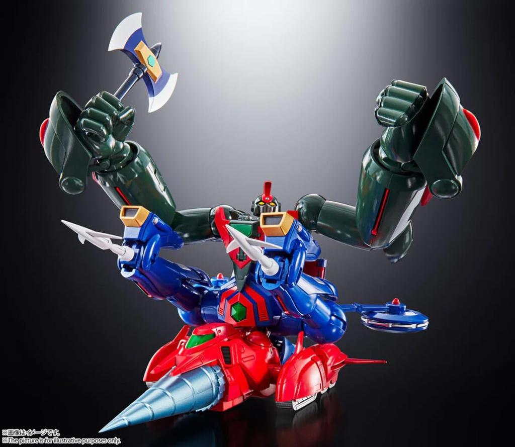 TAMASHII NATIONS Chogokin Damashii Getter Robo Go 180mm ABS PVC Painted Action Figure GX-96 Approx. & Die-cast &