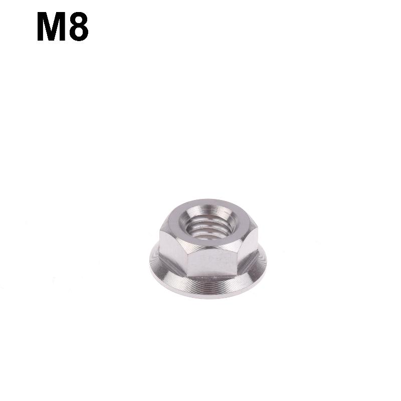 Motorcycle Titanium Hex Flange Hexagon Nuts M5 M6 M8 M9 M10 M12 For Motorcycles And Motorbikes