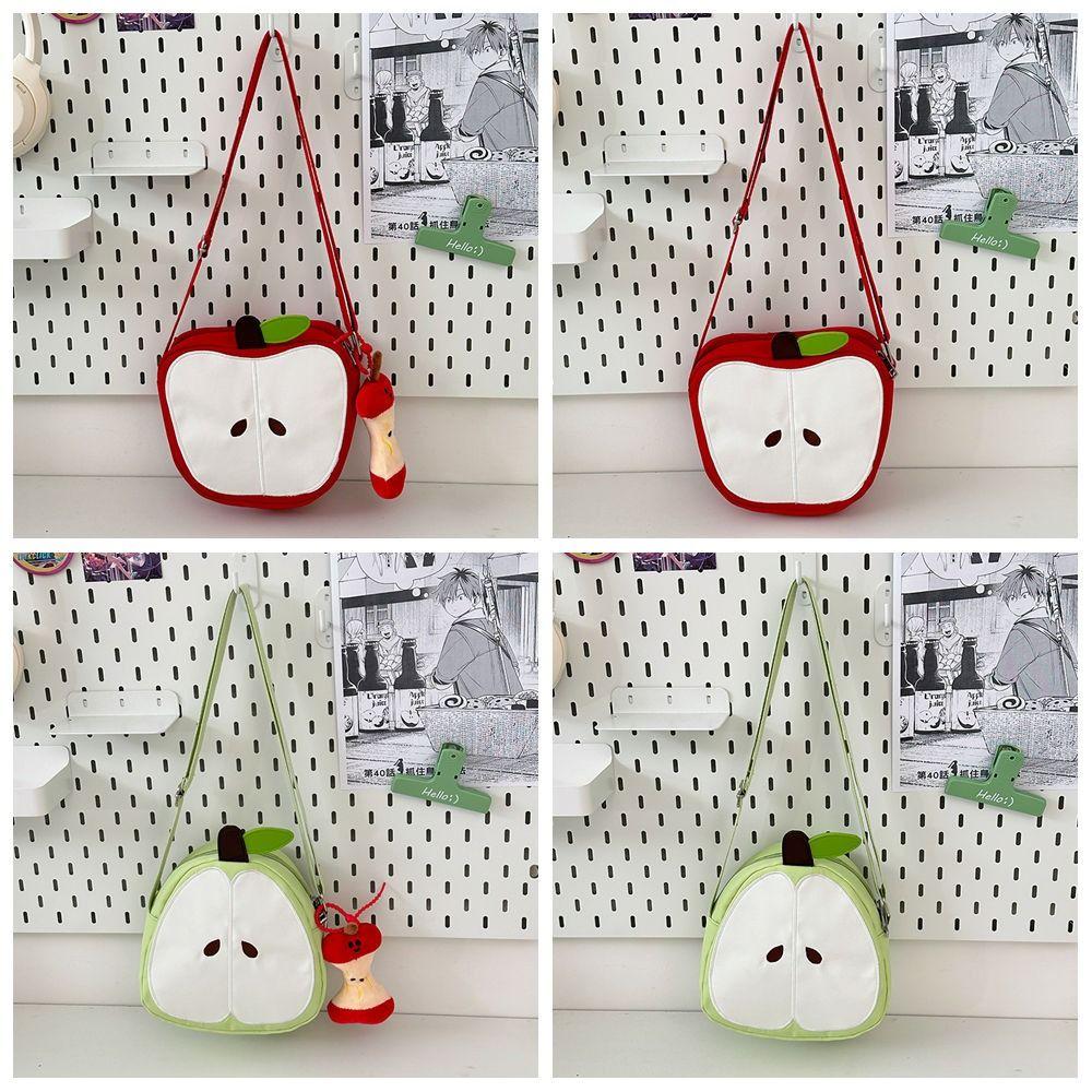 Pear Fruits Shape Crossbody Bag Harajuku Mobile Phone Pack Waterproof Funny Shoulder Bag Outdoor