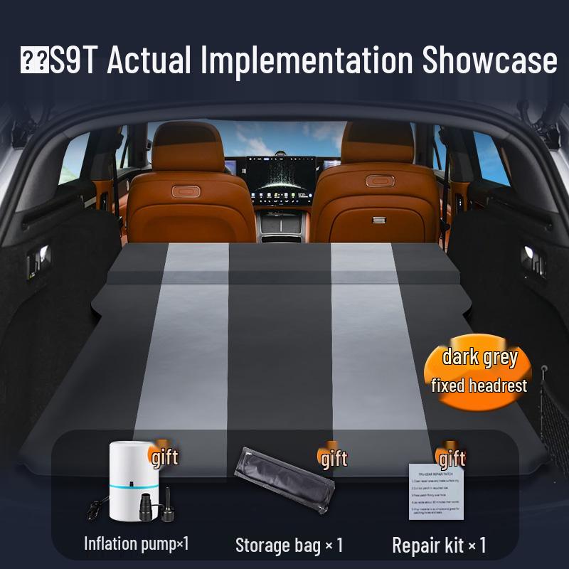 Автомобильный матрас Hongjie S9T: Автоматический надувной матрас для заднего сиденья и багажника