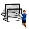 2pcs Portable Soccer Goal Folding Soccer Net Toddler Football Nets Training Equipment for Kids and