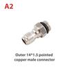 Copper 1/4 High Pressure Washer Quick Coupling Water Gun Hydraulic Coupler
