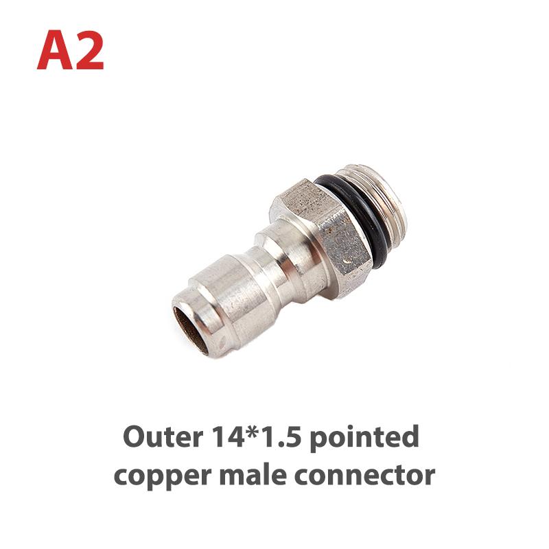 Copper 1/4 High Pressure Washer Quick Coupling Water Gun Hydraulic Coupler