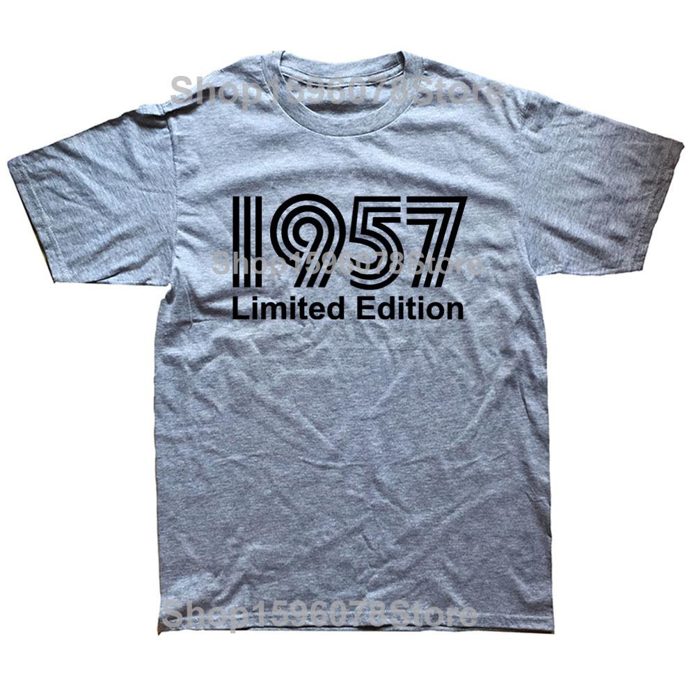 1957 Limited Edition Funny Graphic T-Shirt Mens Summer Style Fashion Short Sleeves Streetwear T Shirts