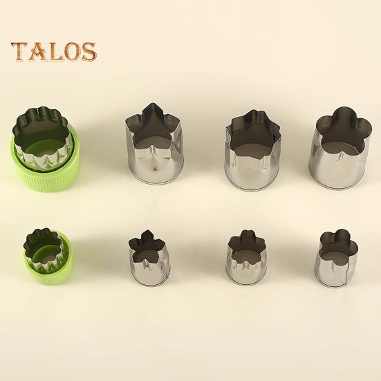 8 шт./компл. овощерезка, анти-деформация, выпекание, гладкий край, легкий торт, тиснение, кухонный инструмент