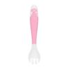 Feeding Fork Spoon Flatware Cartoon Silicone Dishware Flexible Spoon For Infants Baby Home Toddlerblue, White2pcs