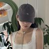 New embroidered little fox baseball cap for men and women to deepen the wide brim and show the face, small peaked cap spring and summer versatile
