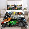Пододеяльник Монстр Трак Catroon Monster Jam Комплекты постельного белья Мягкий пододеяльник и наволочки Для подростков Односпальныйдвуспальныйкоролевский