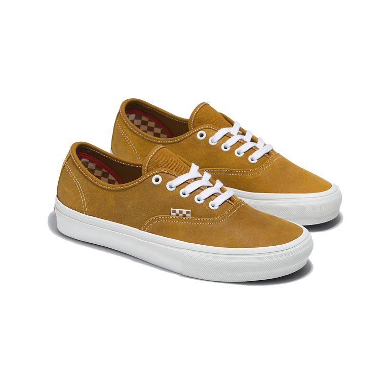 Vans Аутентичные Удобные Универсальные Низкие Скейт-Кеды Унисекс Кроссовки Золотисто-Коричневые VN0A5FC81M7