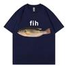 Funny Fih Fish Meme Tshirts High Quality Fashion Short Sleeve T Shirts Men Women Casual Loose Cotton Tshirts Summer Streetwear