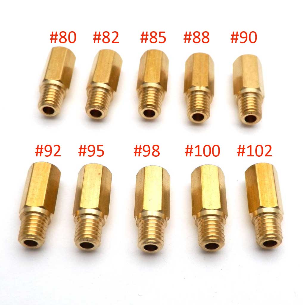 Pack of 10pcs Motorcycle Carburetor Main Jets Slow Pilot Jets for PWK PWM Keihin OKO CVK NSR KSR Carb Set Injector NozzleCarburetors Jets 7