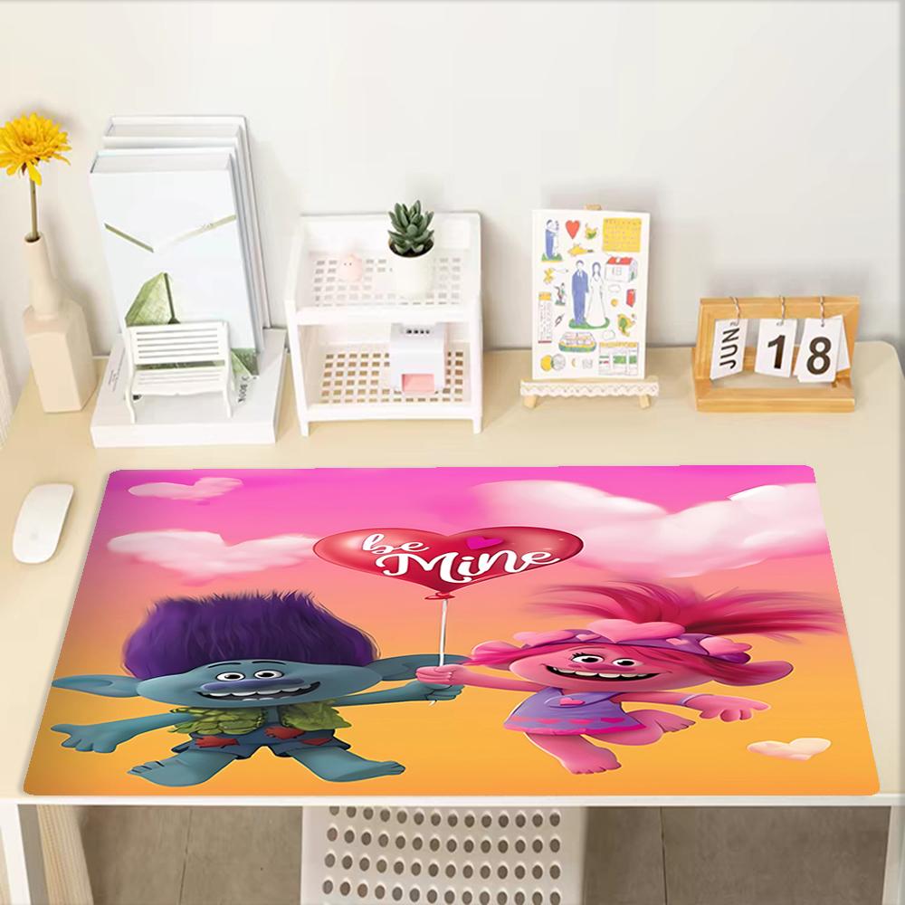 Trolls Theme Mouse Pad, Non Slip Rubber Base, Multifunctional Office & Home Decor, Perfect for Workspace Personalization.