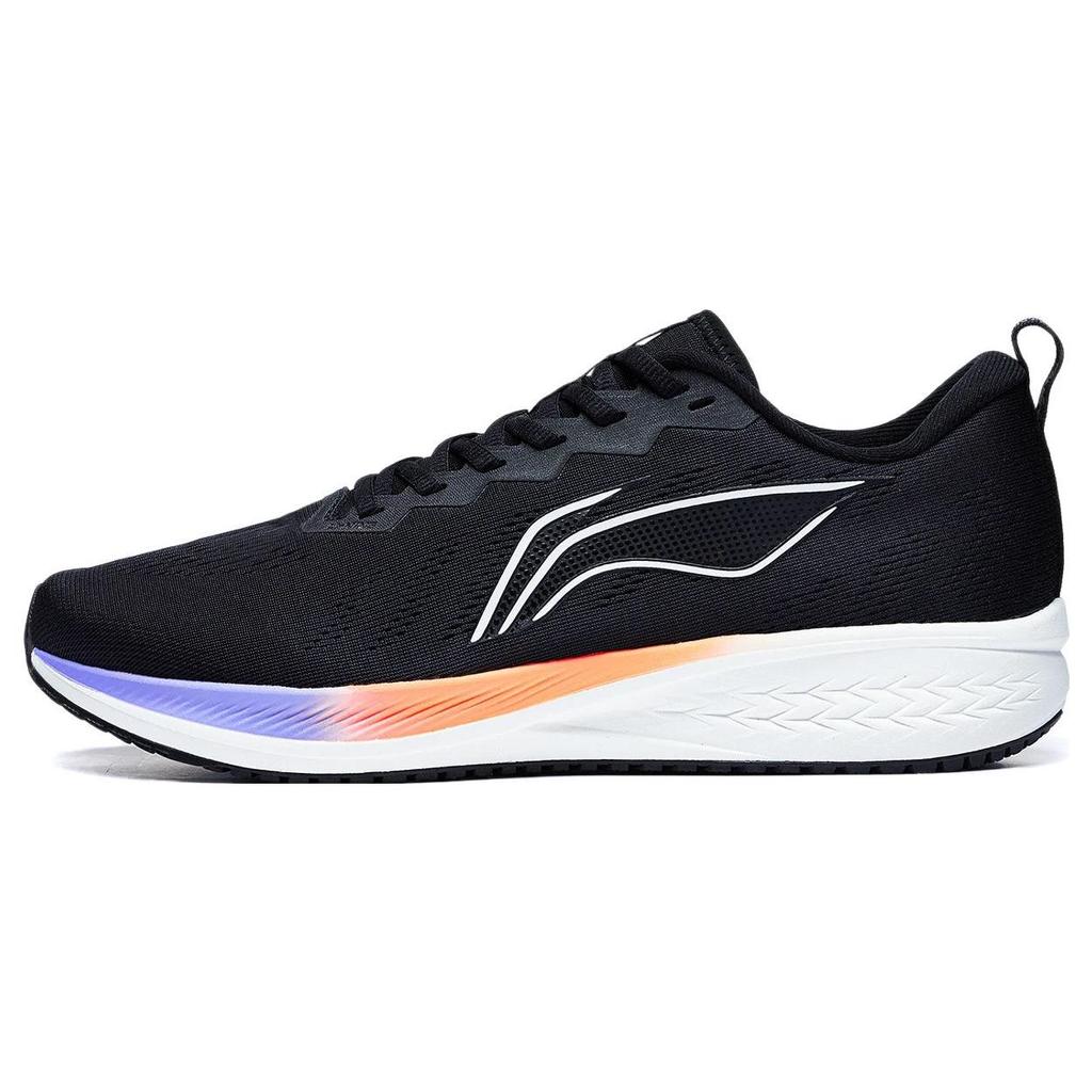 Li Ning Red Rabbit 6 Lightweight Breathable Shock Absorption Non-Slip Wear-Resistant Rebound Low-Top Running Shoes Women Sneaker Black ARMT016-21