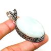 Amazonite Gemstone Handmade 925 Silver Plated Jewelry Pendant 2.27"