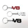 3D Metal V8 Logo Style Car Keychain Keyring Key Chain Ring Holder for Ford Jeep Dodge Toyota 4Runner LAND CRUISER Chevrolet