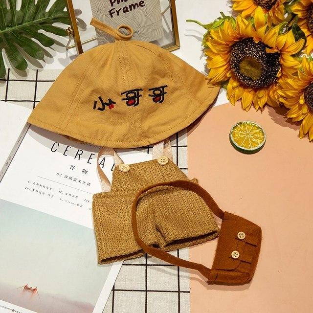 Аксессуары для кукол Lalafanfan Cafe Duck, одежда Kawaii Duck с одеждой, плюшевые игрушки, мягкая повязка для волос, подарок для девочек