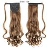 XINRAN Long Ponytail Synthetic Hairpiece Wrap On Clip Hair Extensions Ombre Brown Ponytail  Blonde Hair